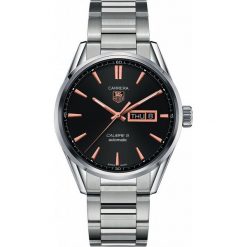 ZEGAREK TAG HEUER CARRERA WAR201C.BA0723. Czarne zegarki męskie marki TAG HEUER, złote. Za 11590,00 zł.