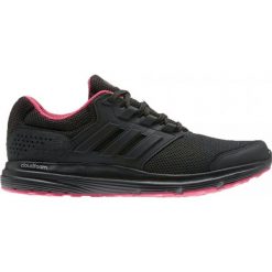BUTY GALAXY 4. Czarne buty sportowe damskie Adidas, bez wzorów, sportowe, na fitness i siłownię. Za 229,99 zł.
