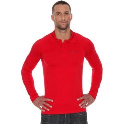 Brubeck Koszulka męska polo Prestige z długim rękawem czerwona r. XL (LS10620). Czerwone koszulki sportowe męskie marki Brubeck, xl, z długim rękawem. Za 215,89 zł.