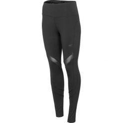 Legginsy treningowe damskie SPDF005 - głęboka czerń. Czarne legginsy damskie 4f, bez wzorów, z materiału. Za 119,99 zł.