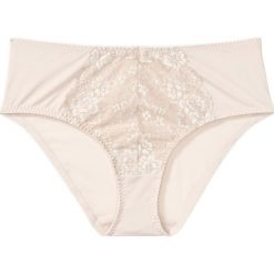 Figi maxi bonprix kremowy - szampan. Brązowe majtki damskie bonprix, bez wzorów, ze skóry. Za 34,99 zł.