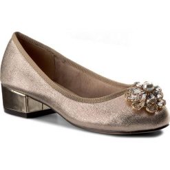 Półbuty MENBUR - 07435 Stone 0087. Żółte półbuty damskie skórzane marki Menbur, eleganckie, na obcasie. W wyprzedaży za 159,00 zł.
