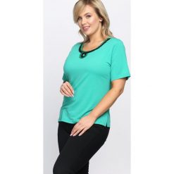 Zielony T-shirt Swash. Zielone bluzki damskie Born2be, xl. Za 14,99 zł.