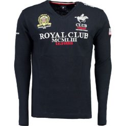 T-shirty męskie z nadrukiem: Koszulka „Jisac” w kolorze granatowym