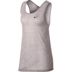 Koszulka sportowa damska NIKE BREATHE ASYMMETRIC TANK / 889133-684. Szare topy sportowe damskie Nike, bez rękawów. Za 149,00 zł.