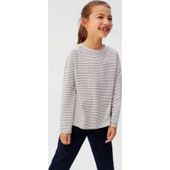 Mango Kids - Longsleeve dziecięcy Vinilo 110-164 cm. Różowe bluzki dziewczęce Mango Kids, bez wzorów, z bawełny, z okrągłym kołnierzem, z krótkim rękawem, krótkie, bez kaptura. Za 29,90 zł.
