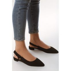 Czarne Czółenka Subcooling. Czarne czółenka damskie Born2be, na imprezę, bez wzorów, ze szpiczastym noskiem, bez obcasa, na obcasie. Za 79,99 zł.