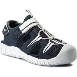 Sandały CLARKS - Rapid Time 261313976 Navy. Niebieskie sandały męskie Clarks, z tworzywa sztucznego, bez zapięcia. W wyprzedaży za 139,00 zł.