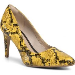 Szpilki CLARKS - Laina Rae 261488544 Yellow Snake. Żółte półbuty damskie Clarks, bez wzorów, ze skóry ekologicznej, bez obcasa, na obcasie, bez zapięcia. W wyprzedaży za 319,00 zł.