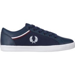 Fred Perry Baseline Tenisówki Niebieski. Niebieskie trampki męskie ze skóry. Za 421,95 zł.