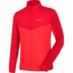 Bluza funkcyjna "Ortles" w kolorze czerwonym. Czerwone bluzy męskie termoaktywne Salewa, m, bez wzorów, ze skóry, krótkie, bez kaptura. W wyprzedaży za 212,95 zł.