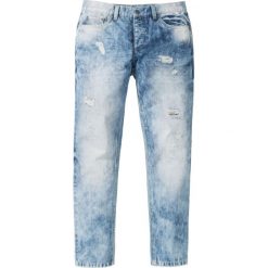 Dżinsy Regular Fit Tapered bonprix niebieski "moon used". Niebieskie jeansy męskie regular marki bonprix. Za 59,99 zł.