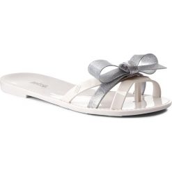 Klapki damskie: Japonki MELISSA – Fluffy Ad 31958 White/Silver 50554