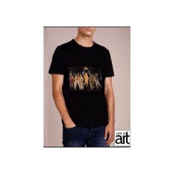 T-shirt : " Botticelli - wiosna. Czarne t-shirty męskie Life is art, na wiosnę, xxl, z nadrukiem, klasyczne, z klasycznym kołnierzykiem. Za 120,00 zł.