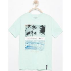 T-shirty chłopięce: T-shirt z surferskim nadrukiem – Turkusowy