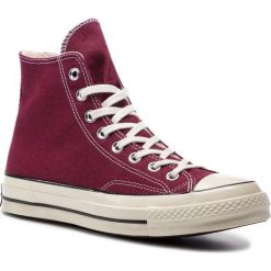 Trampki CONVERSE - Chuck 70 Hi 162051C Dark/Burgundy/Black. Czerwone półbuty męskie Converse, bez wzorów, z gumy, sportowe, bez zapięcia. Za 399,00 zł.