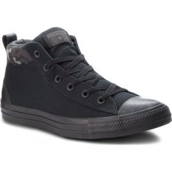 Trampki CONVERSE - Ctas Street Mid 161464C Black/Almost Black/Black. Czarne tenisówki męskie Converse, z gumy. W wyprzedaży za 219,00 zł.