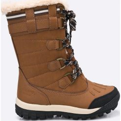 Bearpaw - Śniegowce Desdemona. Brązowe śniegowce damskie marki Bearpaw, z wełny, na sznurówki. W wyprzedaży za 299,90 zł.