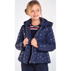 Mayoral - Kurtka dziecięca 128-157 cm. Niebieskie kurtki dziewczęce Mayoral, bez wzorów, z poliesteru, krótkie, z kapturem. Za 228,90 zł.