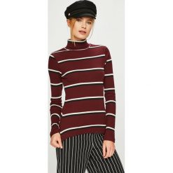 Answear - Sweter. Brązowe golfy damskie ANSWEAR, l, z bawełny, z krótkim rękawem. Za 99,90 zł.