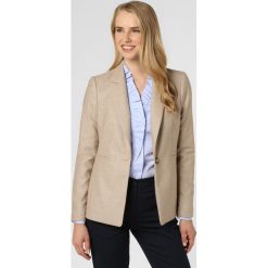 Apriori - Blezer damski, beżowy. Brązowe bolerka i narzutki damskie Apriori, bez wzorów, bez rękawów. Za 449,95 zł.