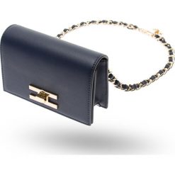 TOREBKA NERKA Elisabetta Franchi. Niebieskie nerki damskie w paski, zdobione. Za 1129,00 zł.
