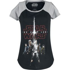 Star Wars Episode 8 - Die letzten Jedi - Tour Koszulka damska czarny/szary. Szare bluzki damskie marki Sinsay, l, z dekoltem na plecach. Za 62,90 zł.