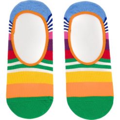 Skarpety Stopki Damskie HAPPY SOCKS - MST06-3000 Kolorowy. Pomarańczowe skarpetki damskie marki Happy Socks, bez wzorów, z elastanu. Za 27,90 zł.