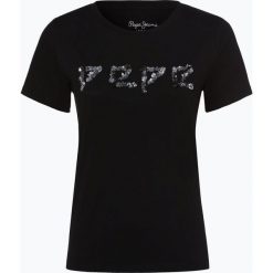 Pepe Jeans - T-shirt damski – Jotie, czarny. Czarne t-shirty damskie marki Reserved, l. Za 119,95 zł.