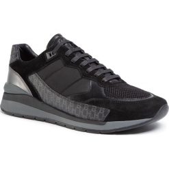 Sneakersy BOSS - Element 50423459 10214603 01 Black 002. Czarne sneakersy męskie Boss, na co dzień, bez wzorów, z zamszu, bez zapięcia. W wyprzedaży za 599,00 zł.