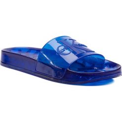 Klapki CALVIN KLEIN JEANS - Elva R7782 Nautical Blue. Niebieskie klapki damskie Calvin Klein Jeans, bez wzorów, z jeansu, bez obcasa. W wyprzedaży za 199,00 zł.