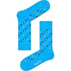 Happy Socks - Skarpety Dot. Niebieskie skarpetki męskie marki Happy Socks, z bawełny. W wyprzedaży za 27,90 zł.