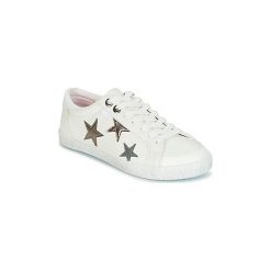 Buty Superdry SUPER SLEEK LOGO LO. Białe trampki i tenisówki damskie marki Superdry, bez wzorów, bez zapięcia. Za 215,20 zł.