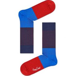 Happy Socks - Skarpety Rib. Czerwone skarpetki męskie marki Happy Socks, z bawełny. W wyprzedaży za 24,90 zł.