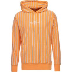 HUF SUTTER STRIPE Bluza z kapturem cantaloupe. Żółte bluzy męskie rozpinane marki HUF, m, z bawełny, z kapturem. Za 419,00 zł.