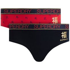 Komplet 2 par fig klasycznych Superdry Cny Boxer W3100025A. Figi damskie Superdry, bez wzorów. W wyprzedaży za 79,00 zł.