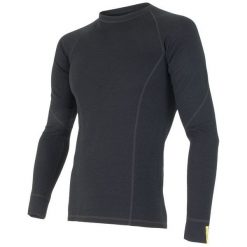 Sensor Koszulka Termoaktywna Z Długim Rękawem Merino Df M Black M. Czarne koszulki sportowe męskie marki Sensor, m, z wełny, z długim rękawem, outdoorowe. Za 215,00 zł.