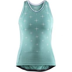 Craft Tank Top Damski Belle Glow, Jasnozielony Xl. Niebieskie topy damskie Craft, xl, bez wzorów, z materiału, bez kołnierzyka, bez rękawów, bez kaptura, rowerowe. Za 279,00 zł.