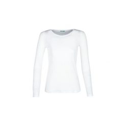 T-shirty z długim rękawem Benetton YURI. Białe t-shirty damskie Benetton, xl, bez wzorów, bez kołnierzyka. Za 79,00 zł.