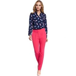 Eleganckie Różowe Spodnie Cygaretki. Różowe spodnie damskie Molly.pl, s. Za 139,90 zł.