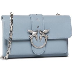Torebka PINKO - Love Mini Soft Simply 1 Cl. PE 20 PLTT 1P21M2 Y65Z Light Blue E81. Niebieskie listonoszki damskie Pinko, bez wzorów, ze skóry, bez dodatków. W wyprzedaży za 799,00 zł.