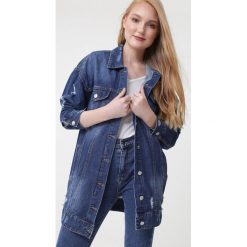 Niebieska Kurtka Hereunto. Niebieskie kurtki damskie Born2be, s, bez wzorów, z jeansu, klasyczne, długie, bez kaptura. Za 149,99 zł.