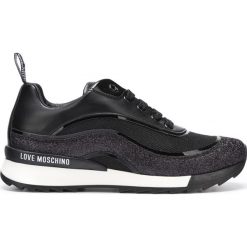 Love Moschino Tenisówki Czarny. Czarne trampki i tenisówki damskie Love Moschino, bez wzorów, ze skóry, bez zapięcia. Za 1070,95 zł.