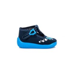 Niebieskie Tekstylne Buty Dla dzieci Reweks rozmiar 19. Niebieskie buciki niemowlęce chłopięce REWEKS, na jesień. Za 64,89 zł.