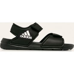 Adidas - Sandały dziecięce Altaswim. Czarne sandały dziewczęce Adidas, z materiału, bez zapięcia. Za 119,90 zł.
