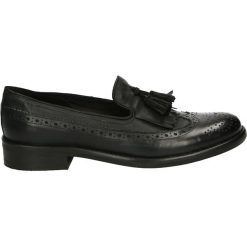 Mokasyny - GLOBAL05 P NE. Czarne mokasyny damskie marki Venezia, ze skóry. Za 379,00 zł.
