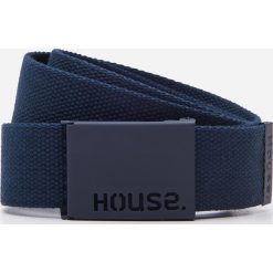 Pasek basic - Granatowy. Niebieskie paski męskie House, w paski. Za 29,99 zł.