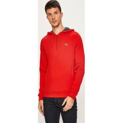 Lacoste - Bluza. Czarne bluzy męskie Lacoste, s, bez wzorów, z bawełny, z kapturem, z krótkim rękawem, krótkie, z kapturem. W wyprzedaży za 339,90 zł.