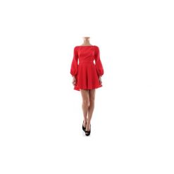 Sukienki krótkie Elisabetta Franchi AB73692E2. Czerwone sukienki damskie Elisabetta Franchi, bez wzorów, bez kołnierzyka, z krótkim rękawem, krótkie, mini. Za 944,59 zł.