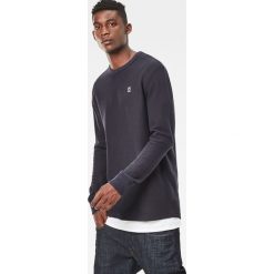 G-Star Raw - Bluza Bonded. Niebieskie bluzy męskie G-Star RAW, s, bez wzorów, z elastanu, retro, z okrągłym kołnierzem, bez rękawów, bez kaptura. W wyprzedaży za 259,90 zł.